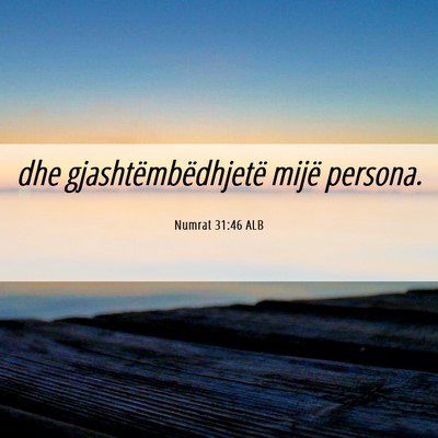 Picture 06 - Numrat 31:46 ALB - dhe gjashtëmbëdhjetë mijë - Bible Verse Picture