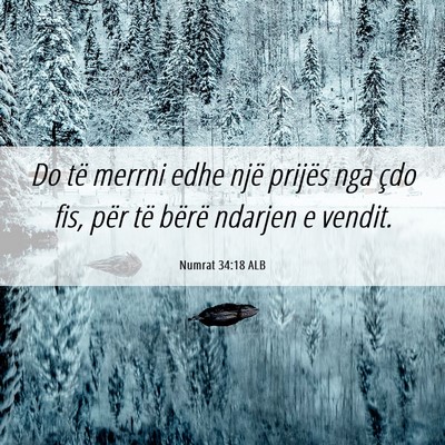 Picture 06 - Numrat 34:18 ALB - Do të merrni edhe një prijës nga çdo fis, - Bible Verse Picture
