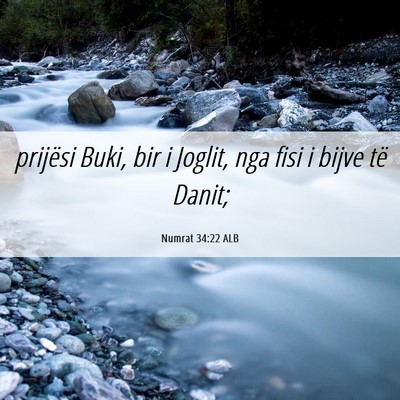 Picture 06 - Numrat 34:22 ALB - prijësi Buki, bir i Joglit, nga fisi i bijve të - Bible Verse Picture