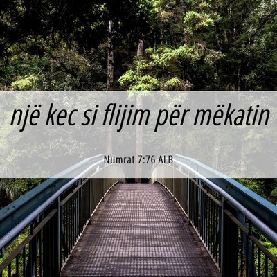 Picture 06 - Numrat 7:76 ALB - një kec si flijim për - Bible Verse Picture