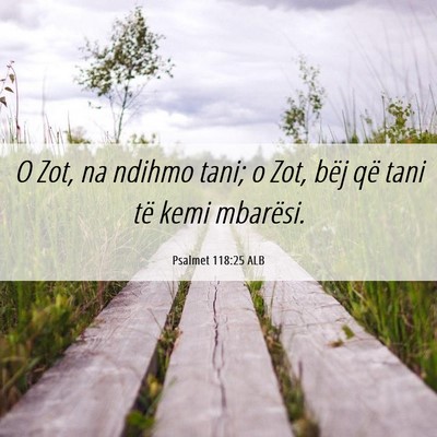Picture 06 - Psalmet 118:25 ALB - O Zot, na ndihmo tani; o Zot, bëj që tani të - Bible Verse Picture
