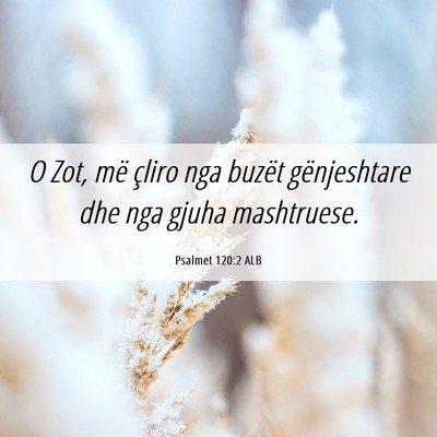 Picture 06 - Psalmet 120:2 ALB - O Zot, më çliro nga buzët gënjeshtare dhe nga - Bible Verse Picture