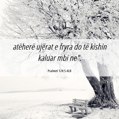 Picture 06 - Psalmet 124:5 ALB - atëherë ujërat e fryra do të kishin kaluar - Bible Verse Picture