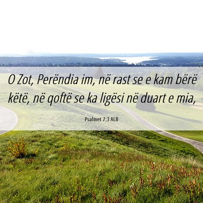 Picture 06 - Psalmet 7:3 ALB - O Zot, Perëndia im, në rast se e kam bërë - Bible Verse Picture