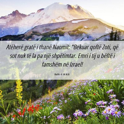 Picture 06 - Ruthi 4:14 ALB - Atëherë gratë i thanë Naomit: 