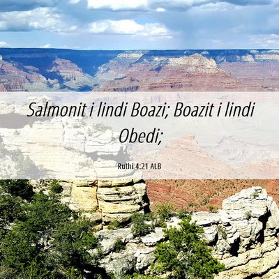 Picture 06 - Ruthi 4:21 ALB - Salmonit i lindi Boazi; Boazit i lindi - Bible Verse Picture