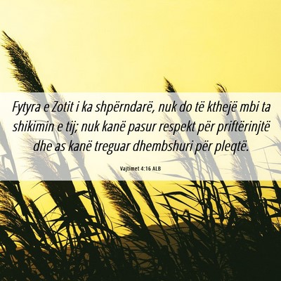Picture 06 - Vajtimet 4:16 ALB - Fytyra e Zotit i ka shpërndarë, nuk do të - Bible Verse Picture