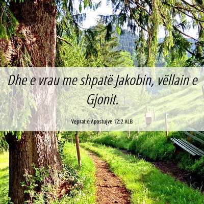 Picture 06 - Veprat e Apostujve 12:2 ALB - Dhe e vrau me shpatë Jakobin, vëllain e - Bible Verse Picture