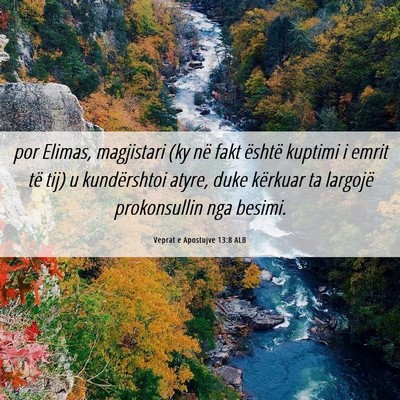 Picture 06 - Veprat e Apostujve 13:8 ALB - por Elimas, magjistari (ky në fakt është - Bible Verse Picture
