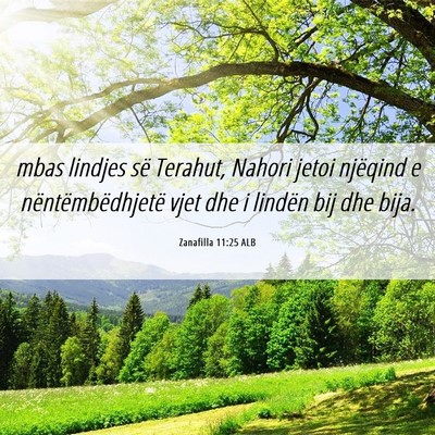 Picture 06 - Zanafilla 11:25 ALB - mbas lindjes së Terahut, Nahori jetoi njëqind e - Bible Verse Picture