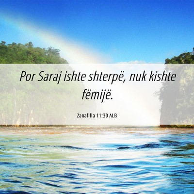 Picture 06 - Zanafilla 11:30 ALB - Por Saraj ishte shterpë, nuk kishte - Bible Verse Picture