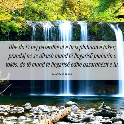 Picture 06 - Zanafilla 13:16 ALB - Dhe do t’i bëj pasardhësit e tu si pluhurin e - Bible Verse Picture