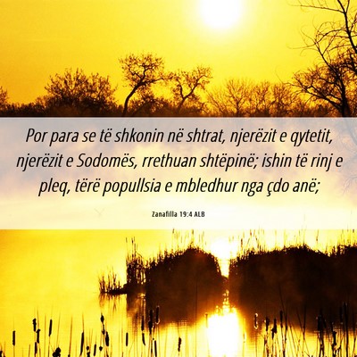 Picture 06 - Zanafilla 19:4 ALB - Por para se të shkonin në shtrat, njerëzit e - Bible Verse Picture