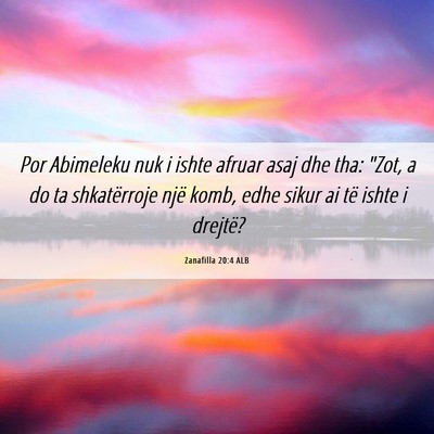 Picture 06 - Zanafilla 20:4 ALB - Por Abimeleku nuk i ishte afruar asaj dhe tha: - Bible Verse Picture