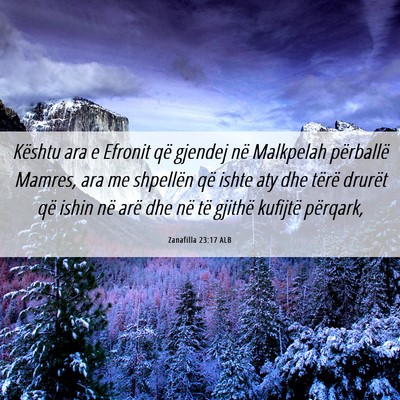 Picture 06 - Zanafilla 23:17 ALB - Kështu ara e Efronit që gjendej në Malkpelah - Bible Verse Picture
