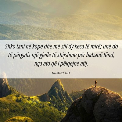 Picture 06 - Zanafilla 27:9 ALB - Shko tani në kope dhe më sill dy keca të - Bible Verse Picture