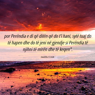 Picture 06 - Zanafilla 3:5 ALB - por Perëndia e di që ditën që do t’i hani, - Bible Verse Picture