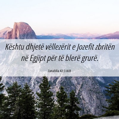 Picture 06 - Zanafilla 42:3 ALB - Kështu dhjetë vëllezërit e Jozefit zbritën - Bible Verse Picture