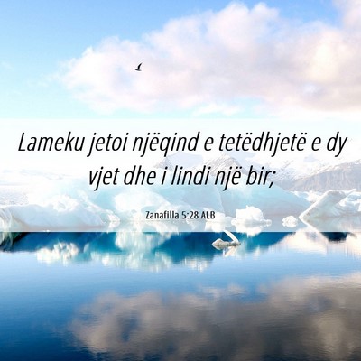 Picture 06 - Zanafilla 5:28 ALB - Lameku jetoi njëqind e tetëdhjetë e dy vjet - Bible Verse Picture