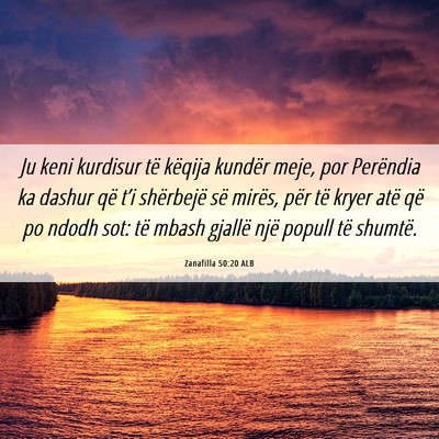 Picture 06 - Zanafilla 50:20 ALB - Ju keni kurdisur të këqija kundër meje, por - Bible Verse Picture