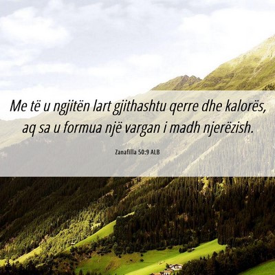 Picture 06 - Zanafilla 50:9 ALB - Me të u ngjitën lart gjithashtu qerre dhe - Bible Verse Picture