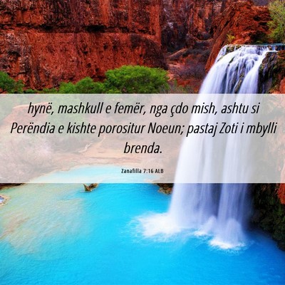 Picture 06 - Zanafilla 7:16 ALB - hynë, mashkull e femër, nga çdo mish, ashtu si - Bible Verse Picture