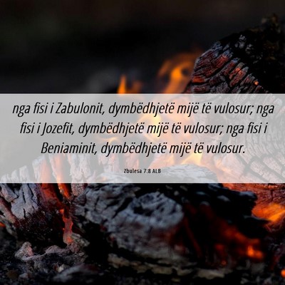 Picture 06 - Zbulesa 7:8 ALB - nga fisi i Zabulonit, dymbëdhjetë mijë të - Bible Verse Picture