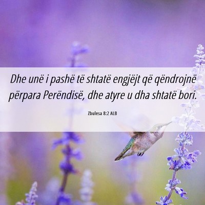 Picture 06 - Zbulesa 8:2 ALB - Dhe unë i pashë të shtatë engjëjt që - Bible Verse Picture