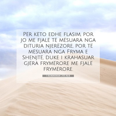 Picture 07 - 1 Korintasve 2:13 ALB - Për këto edhe flasim, por jo me fjalë të - Bible Verse Picture