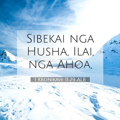 Picture 07 - 1 Kronikave 11:29 ALB - Sibekai nga Husha, Ilai, nga - Bible Verse Picture