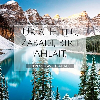 Picture 07 - 1 Kronikave 11:41 ALB - Uria, Hiteu, Zabadi, bir i - Bible Verse Picture