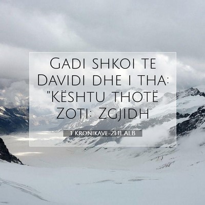 Picture 07 - 1 Kronikave 21:11 ALB - Gadi shkoi te Davidi dhe i tha: 