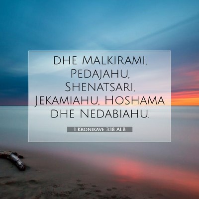 Picture 07 - 1 Kronikave 3:18 ALB - dhe Malkirami, Pedajahu, Shenatsari, Jekamiahu, - Bible Verse Picture