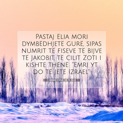 Picture 07 - 1 Mbretërve 18:31 ALB - Pastaj Elia mori dymbëdhjetë gurë, sipas - Bible Verse Picture