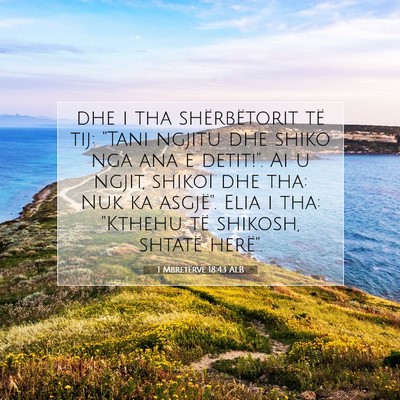 Picture 07 - 1 Mbretërve 18:43 ALB - dhe i tha shërbëtorit të tij: 