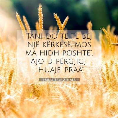Picture 07 - 1 Mbretërve 2:16 ALB - Tani do të të bëj një kërkesë, mos ma hidh - Bible Verse Picture