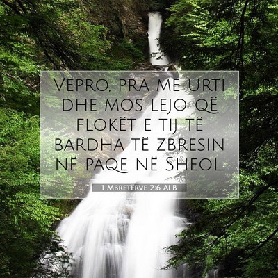 Picture 07 - 1 Mbretërve 2:6 ALB - Vepro, pra me urti dhe mos lejo që flokët e tij - Bible Verse Picture