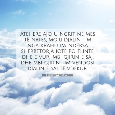 Picture 07 - 1 Mbretërve 3:20 ALB - Atëherë ajo u ngrit në mes të natës, mori - Bible Verse Picture
