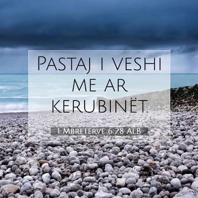 Picture 07 - 1 Mbretërve 6:28 ALB - Pastaj i veshi me ar - Bible Verse Picture