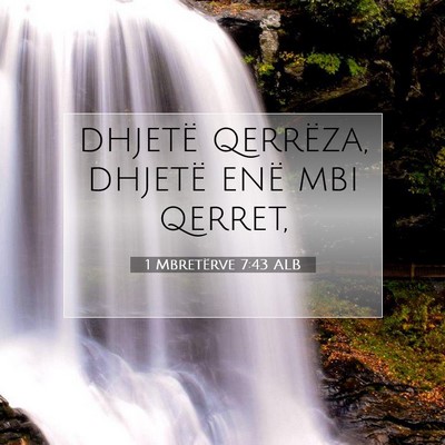 Picture 07 - 1 Mbretërve 7:43 ALB - dhjetë qerrëza, dhjetë enë mbi - Bible Verse Picture