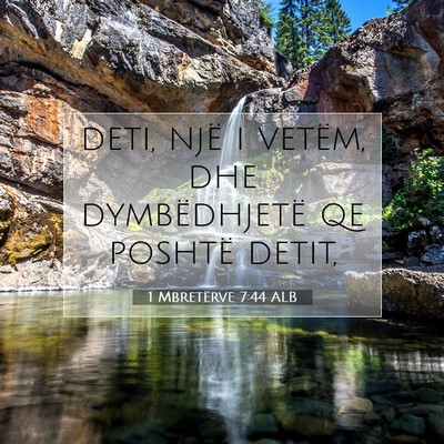 Picture 07 - 1 Mbretërve 7:44 ALB - deti, një i vetëm, dhe dymbëdhjetë qe poshtë - Bible Verse Picture