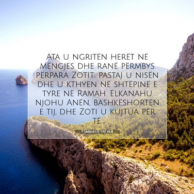 Picture 07 - 1 Samuelit 1:19 ALB - Ata u ngritën herët në mëngjes dhe ranë - Bible Verse Picture