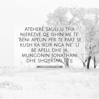 Picture 07 - 1 Samuelit 14:17 ALB - Atëherë Sauli u tha njerëzve që ishin me të: - Bible Verse Picture