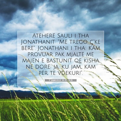 Picture 07 - 1 Samuelit 14:43 ALB - Atëherë Sauli i tha Jonathanit: 