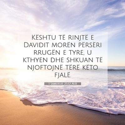 Picture 07 - 1 Samuelit 25:12 ALB - Kështu të rinjtë e Davidit morën përsëri - Bible Verse Picture