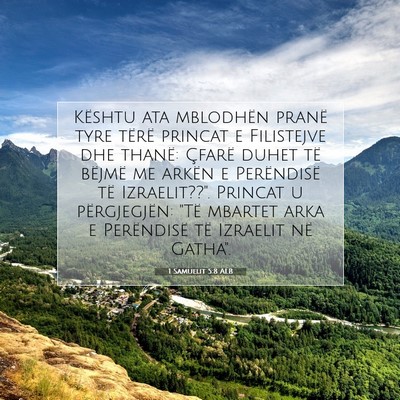 Picture 07 - 1 Samuelit 5:8 ALB - Kështu ata mblodhën pranë tyre tërë princat - Bible Verse Picture