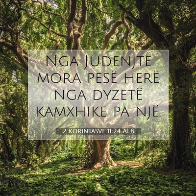 Picture 07 - 2 Korintasve 11:24 ALB - Nga Judenjtë mora pesë herë nga dyzetë - Bible Verse Picture
