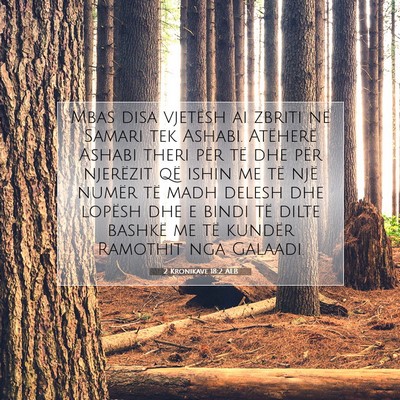 Picture 07 - 2 Kronikave 18:2 ALB - Mbas disa vjetësh ai zbriti në Samari tek - Bible Verse Picture