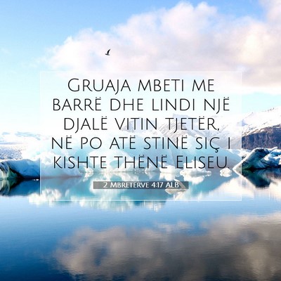 Picture 07 - 2 Mbretërve 4:17 ALB - Gruaja mbeti me barrë dhe lindi një djalë - Bible Verse Picture