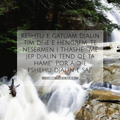 Picture 07 - 2 Mbretërve 6:29 ALB - Kështu e gatuam djalin tim dhe e hëngrëm. Të - Bible Verse Picture